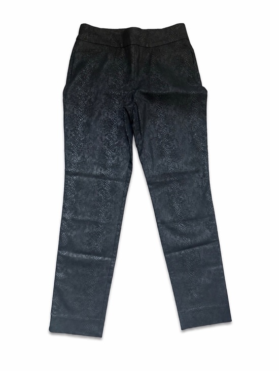 Chico's Pants - Chico’s Snakeskin Print Pants Black Stretch Straight Leg Pull On Size 0R (US 4)